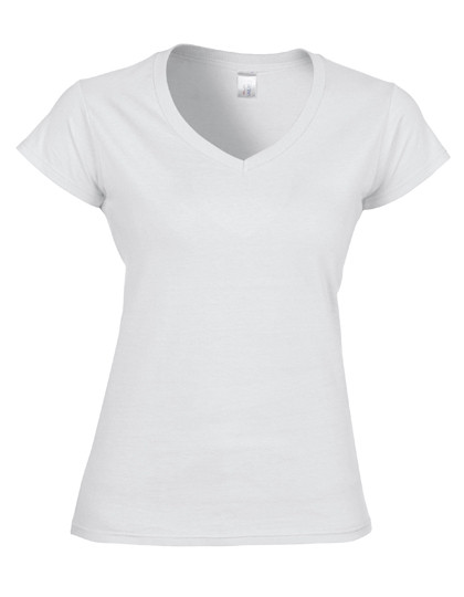 Gildan Softstyle® Women´s V-Neck T-Shirt White