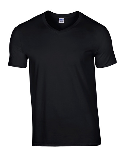 Gildan Softstyle® Adult V-Neck T-Shirt Black