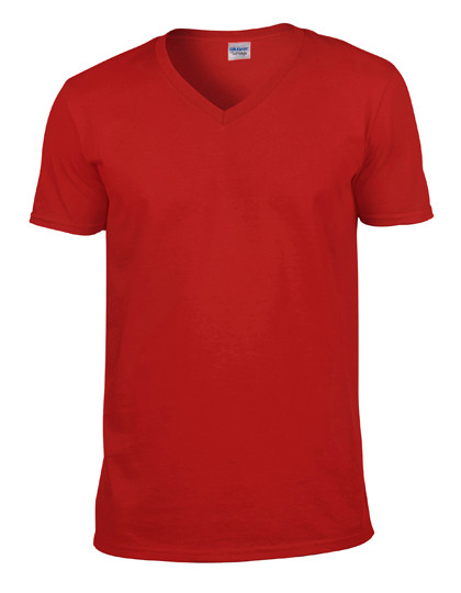 Gildan Softstyle® Adult V-Neck T-Shirt Red