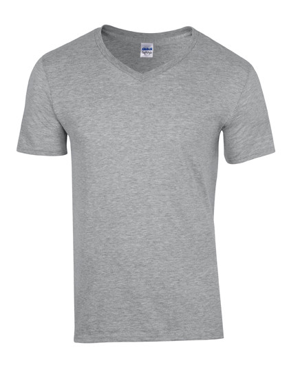 Gildan Softstyle® Adult V-Neck T-Shirt Sport Grey (Heather)