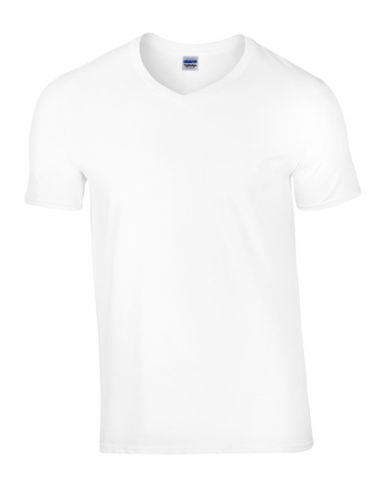 Gildan Softstyle® Adult V-Neck T-Shirt White