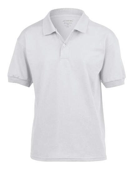 Gildan DryBlend® Youth Polo White