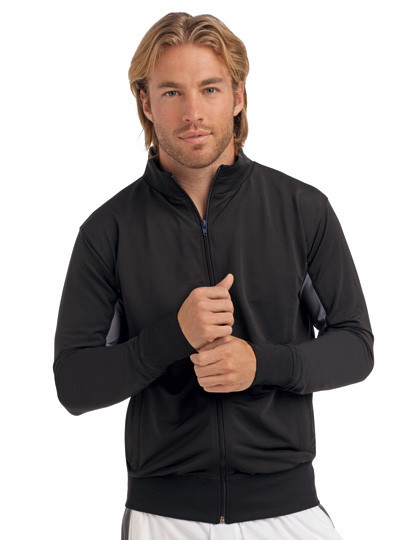 Hanes Tagless Sports Cool-DRI® Athletic Track Jacket Black