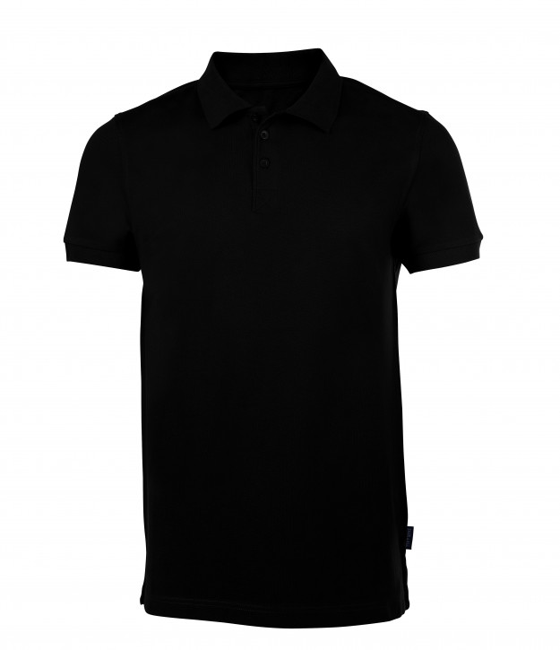 HRM Men´s Heavy Stretch Polo Black