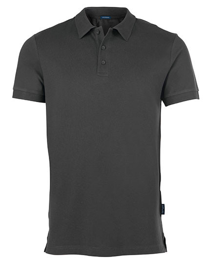 HRM Men´s Luxury Stretch Polo Dark Grey