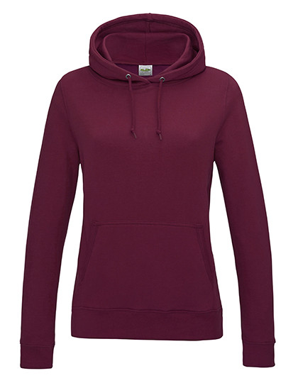 Just Hoods Women´s College Hoodie Burgundy