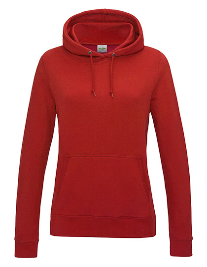 Just Hoods Women´s College Hoodie Fire Red
