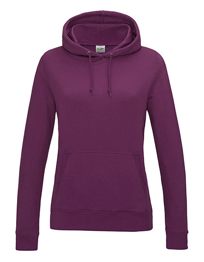 Just Hoods Women´s College Hoodie Plum