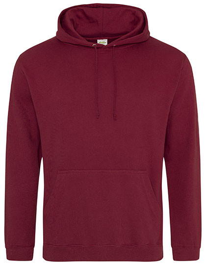 Just Hoods College Hoodie Burgundy