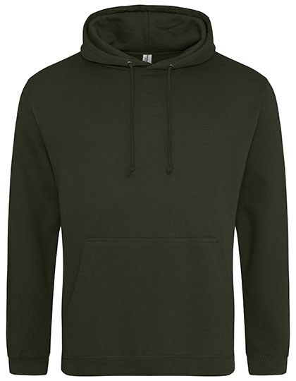 Just Hoods College Hoodie Combat Green