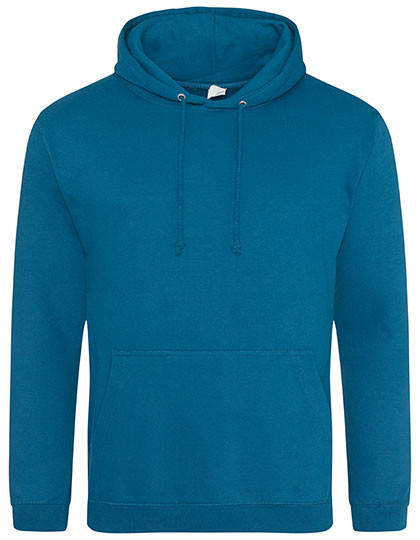 Just Hoods College Hoodie Deep Sea Blue