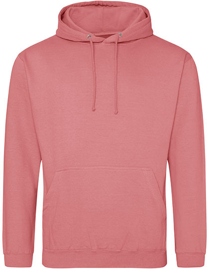 Just Hoods College Hoodie Dusty Rose