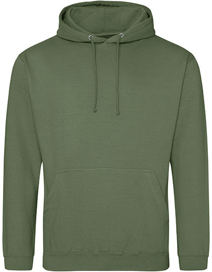 Just Hoods College Hoodie Earthy Green