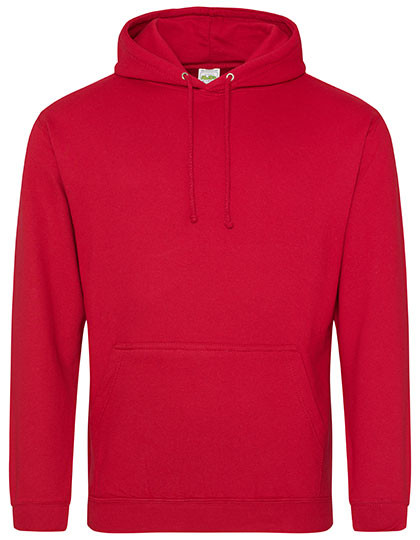 Just Hoods College Hoodie Fire Red