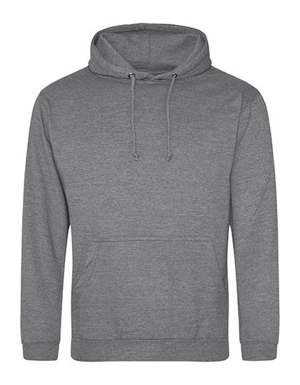 Just Hoods College Hoodie Graphite Heather