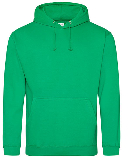 Just Hoods College Hoodie Kelly Green
