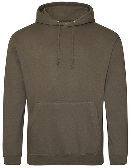 Just Hoods College Hoodie Olive Green