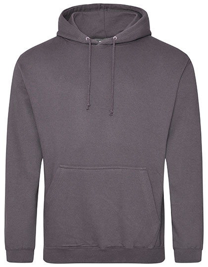 Just Hoods College Hoodie Steel Grey (Solid)