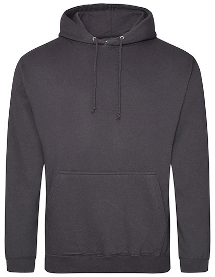 Just Hoods College Hoodie Storm Grey (Solid)