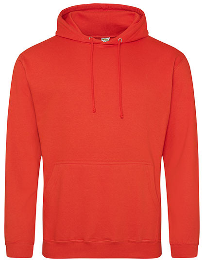 Just Hoods College Hoodie Sunset Orange