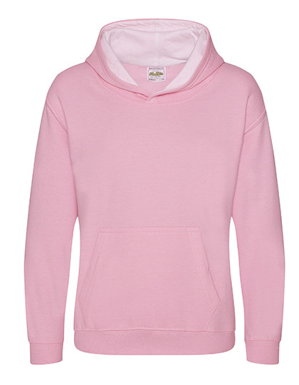 Just Hoods Kids´ Varsity Hoodie Baby Pink
