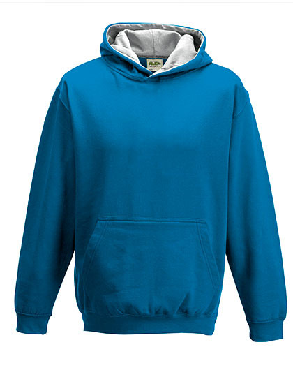 Just Hoods Kids´ Varsity Hoodie Sapphire Blue