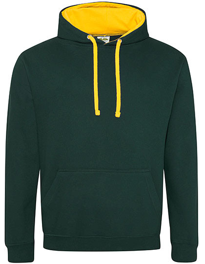 Just Hoods Varsity Hoodie Forest Green