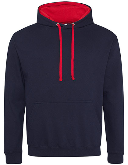 Just Hoods Varsity Hoodie New French Navy