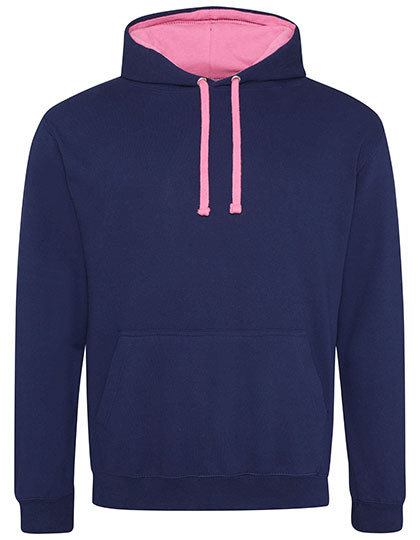 Just Hoods Varsity Hoodie Oxford Navy