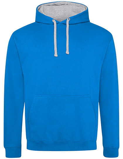 Just Hoods Varsity Hoodie Sapphire Blue