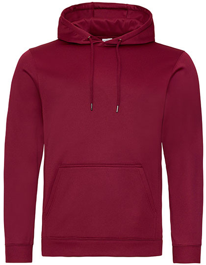 Just Hoods Sports Polyester Hoodie Burgundy