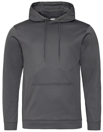 Just Hoods Sports Polyester Hoodie Steel Grey (Solid)