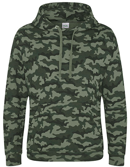 Just Hoods Camo Hoodie Green Camo