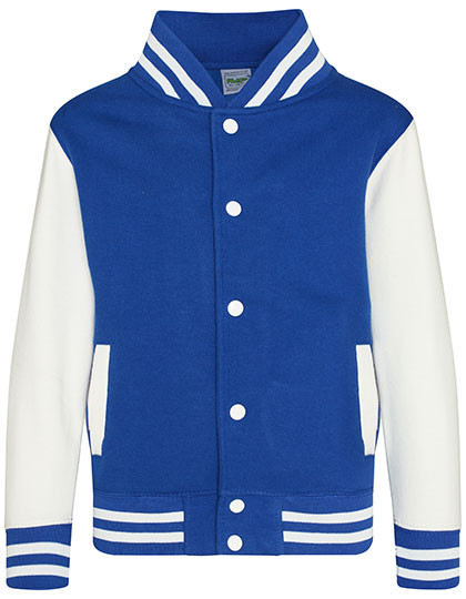 Just Hoods Kids´ Varsity Jacket Royal Blue