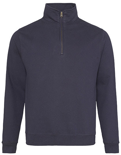 Just Hoods Sophomore 1/4 Zip Sweat New French Navy