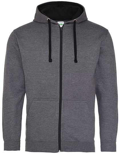 Just Hoods Varsity Zoodie Charcoal (Heather)