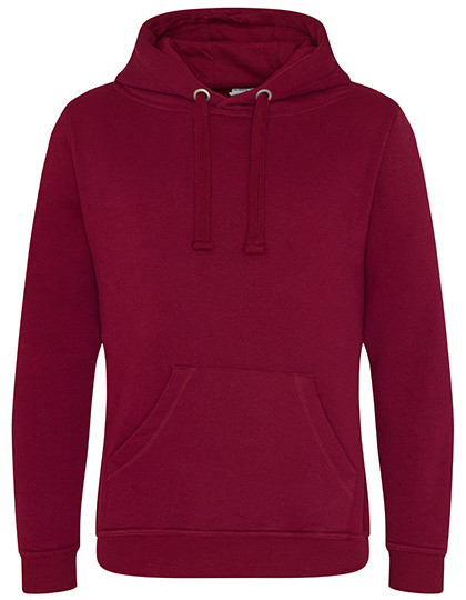 Just Hoods Graduate Heavyweight Hoodie Burgundy