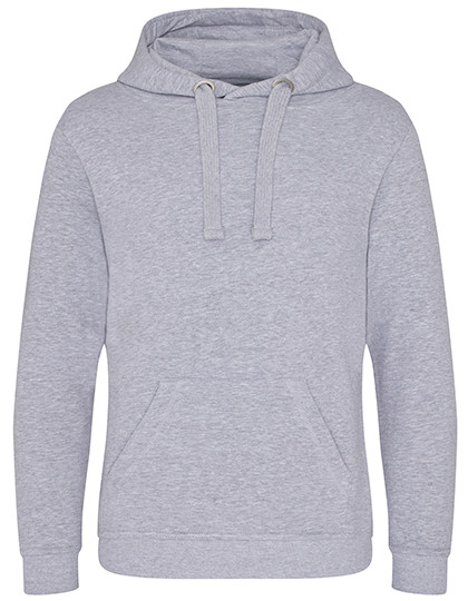 Just Hoods Graduate Heavyweight Hoodie Heather Grey