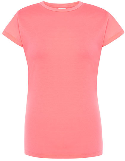 JHK Ladies´ Regular Comfort T-Shirt Fuchsia Fluor