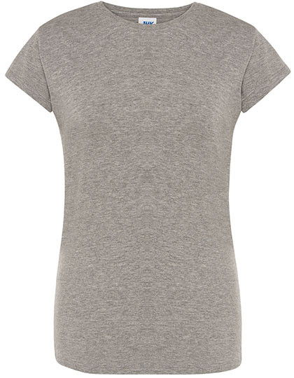 JHK Ladies´ Regular Comfort T-Shirt Grey Melange