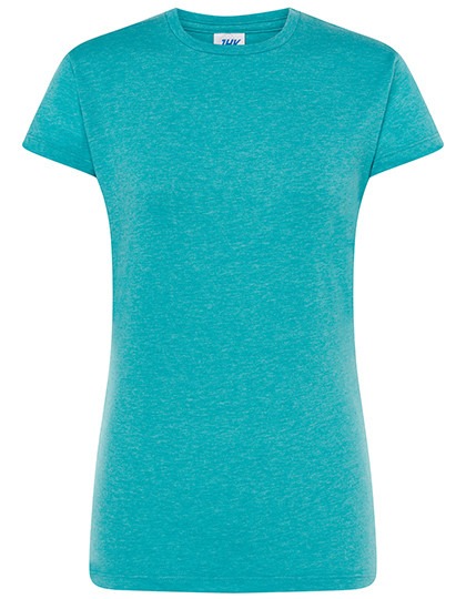 JHK Ladies´ Regular Comfort T-Shirt Turquoise Heather