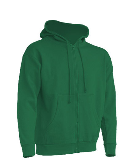 JHK Zipped Hooded Sweater Kelly Green