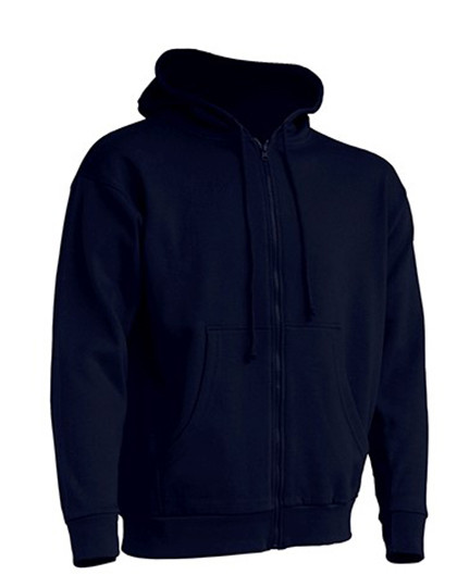 JHK Zipped Hooded Sweater Navy