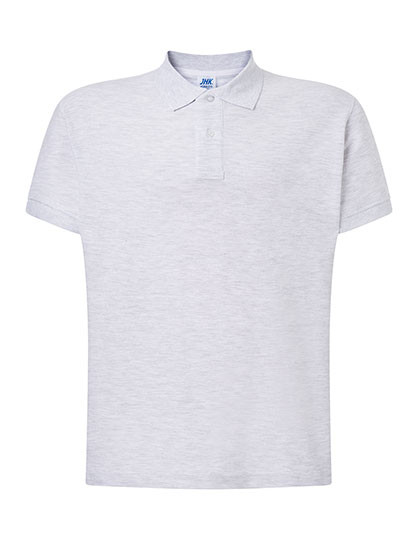 JHK Men´s Polo Regular Ash Melange