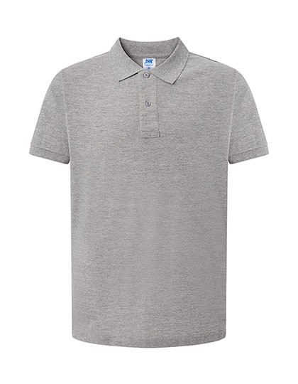 JHK Men´s Polo Regular Grey Melange