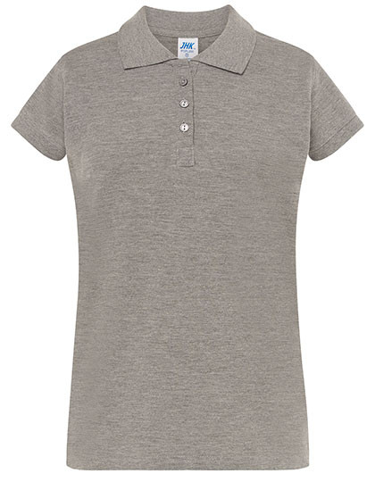 JHK Ladies´ Polo Regular Grey Melange