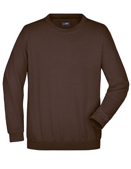 James&Nicholson Round Sweat Heavy Brown