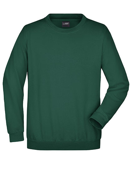James&Nicholson Round Sweat Heavy Dark Green