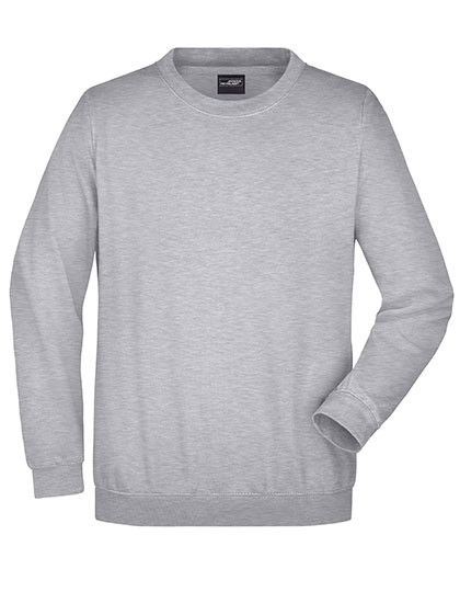 James&Nicholson Round Sweat Heavy Grey Heather
