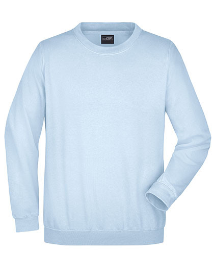 James&Nicholson Round Sweat Heavy Light Blue